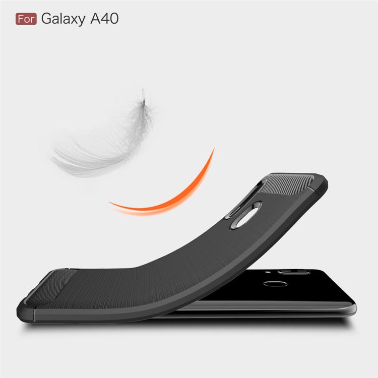 CARBON zadný obal pre Samsung Galaxy A40 - čierny