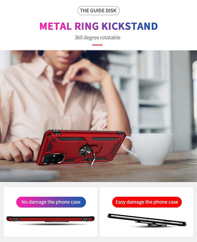RING ARMOR Tvrdený kryt pre Samsung Galaxy S20 Plus - modrý
