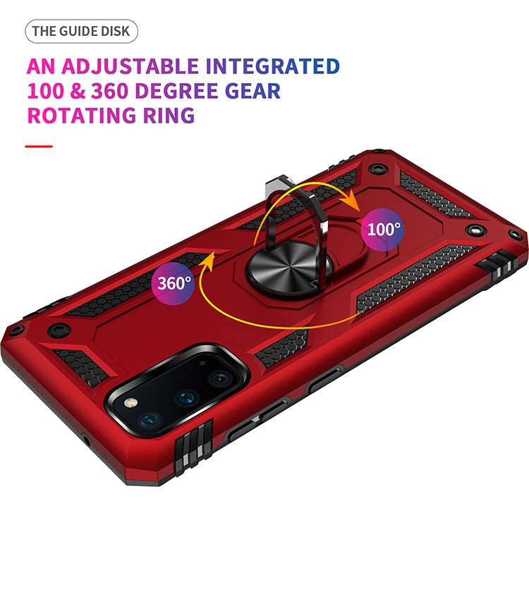 RING ARMOR Tvrdený kryt pre Samsung Galaxy S20 - sivý