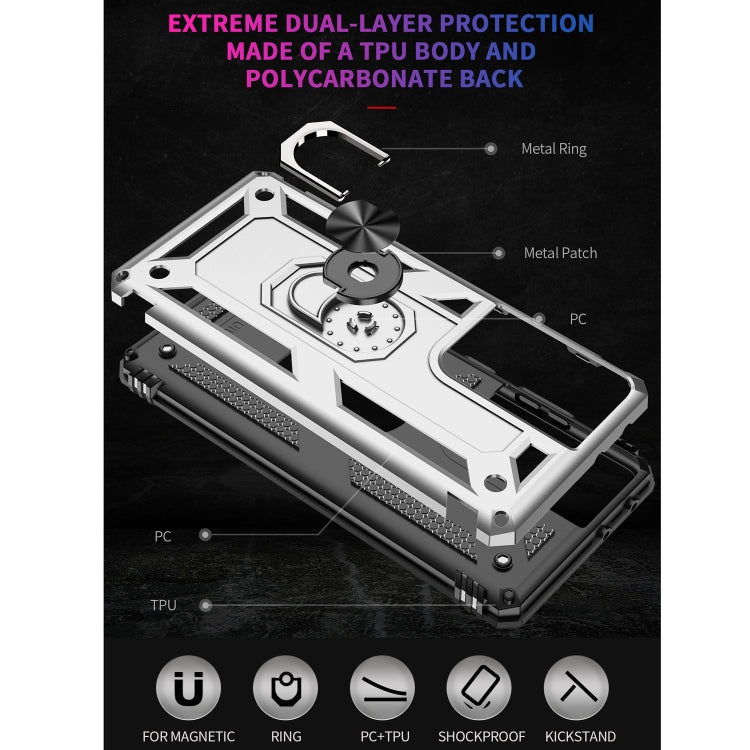 RING ARMOR Tvrdený kryt pre Samsung Galaxy S21 Ultra 5G - sivý