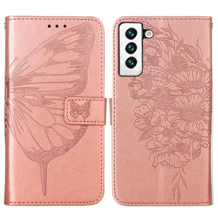 BUTTERFLY Knižkové puzdro pre Samsung Galaxy S22 5G - ružové