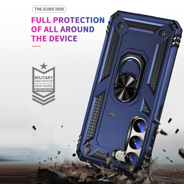 RING ARMOR Tvrdený kryt pre Samsung Galaxy S23 Plus 5G - modrý
