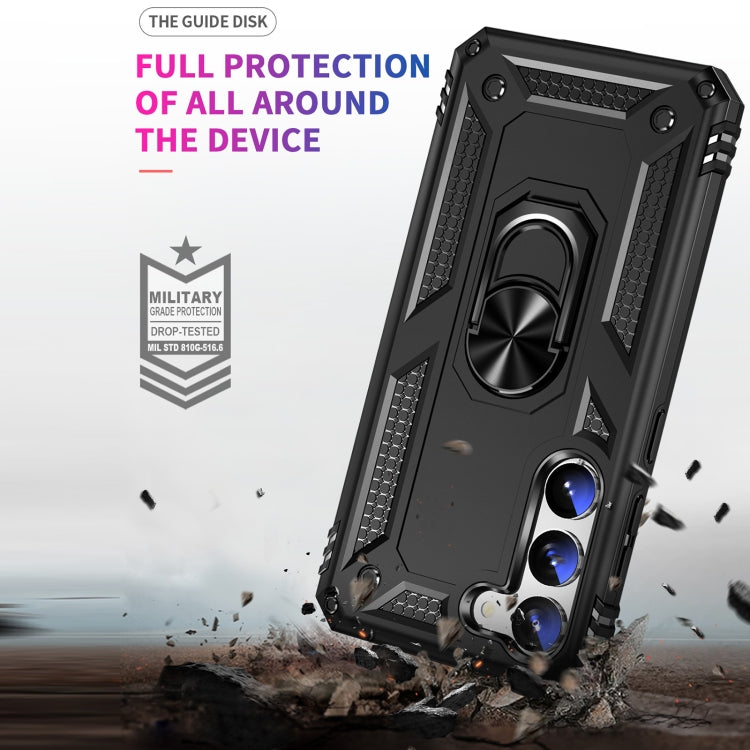 RING ARMOR Tvrdený kryt pre Samsung Galaxy S23 Plus 5G - čierny