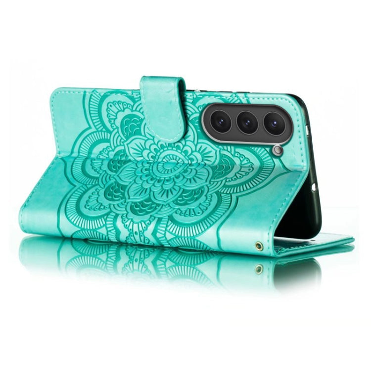 MANDALA Knižkové puzdro pre Samsung Galaxy S23 5G - zelené