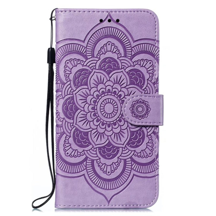 MANDALA Knižkové puzdro pre Samsung Galaxy S23 5G - fialové