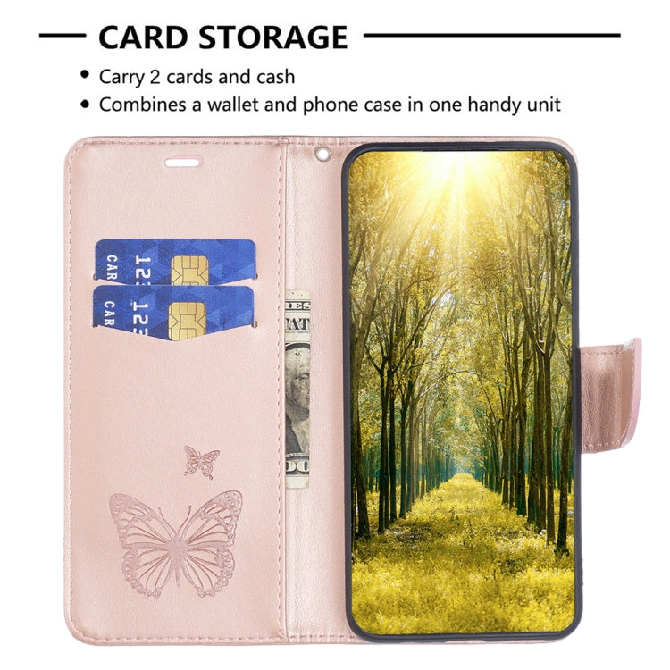 BUTTERFLY Knižkové puzdro pre Samsung Galaxy S23 FE - ružové