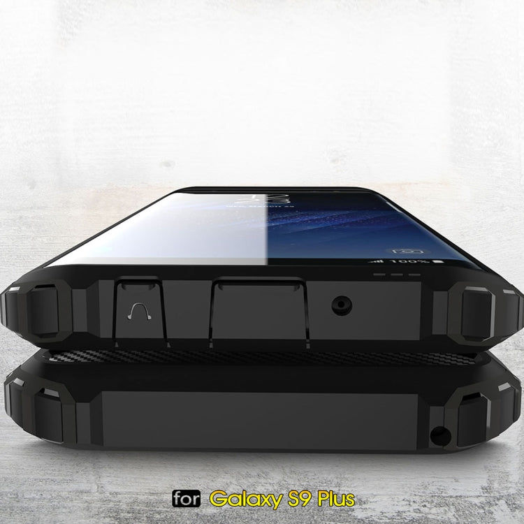 HYBRID ARMOR Tvrdený kryt pre Samsung Galaxy S9 Plus - modrý