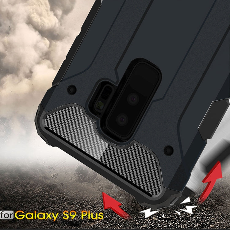 HYBRID ARMOR Tvrdený kryt pre Samsung Galaxy S9 Plus - modrý