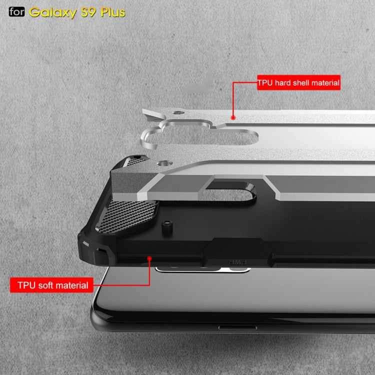 HYBRID ARMOR Tvrdený kryt pre Samsung Galaxy S9 Plus - sivý