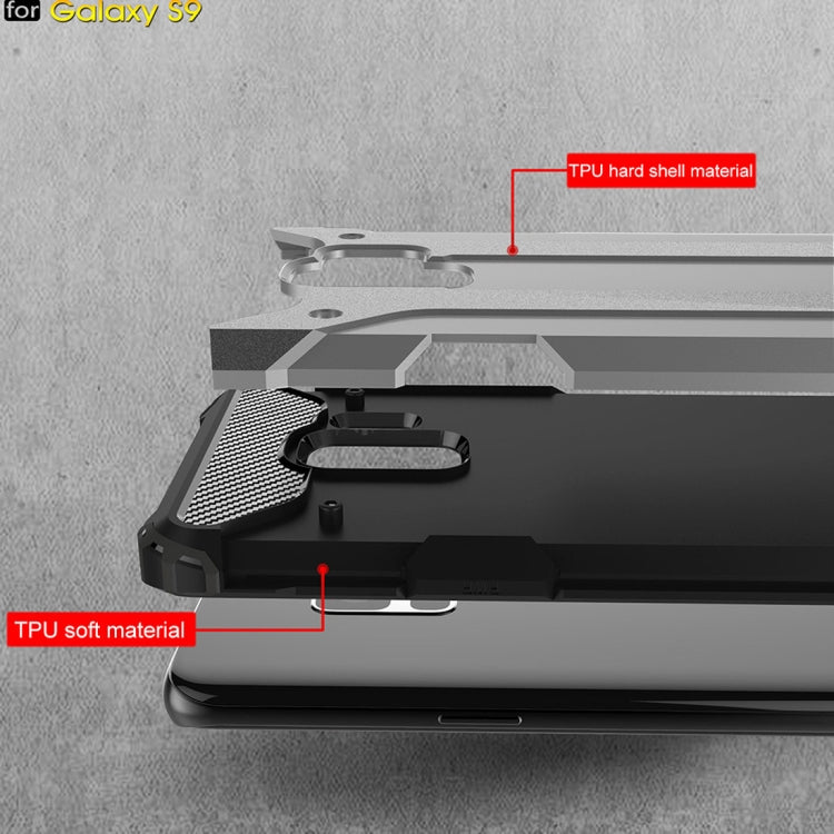 HYBRID ARMOR Tvrdený kryt pre Samsung Galaxy S9 - sivý