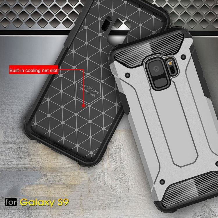 HYBRID ARMOR Tvrdený kryt pre Samsung Galaxy S9 - sivý