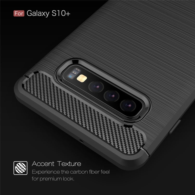CARBON Zadný obal pre Samsung Galaxy S10 Plus - modrý