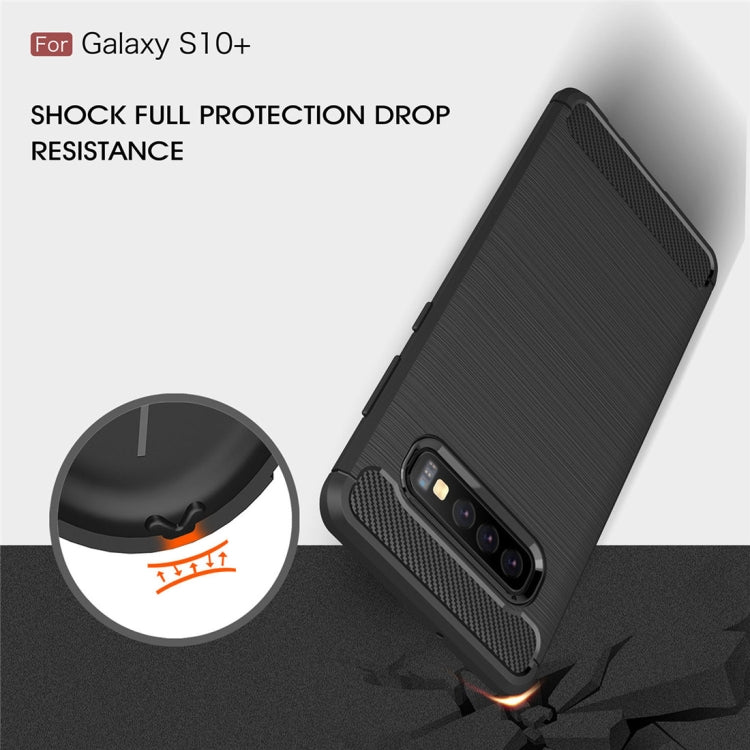 CARBON Zadný obal pre Samsung Galaxy S10 Plus - modrý