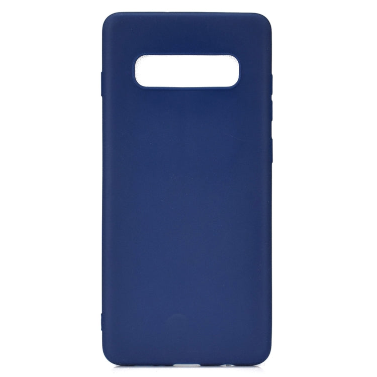 MATT Silikónový obal pre Samsung Galaxy S10 Plus - modrý
