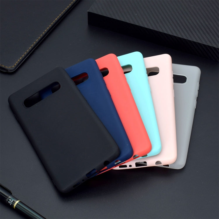 MATT Silikónový obal pre Samsung Galaxy S10 Plus - modrý