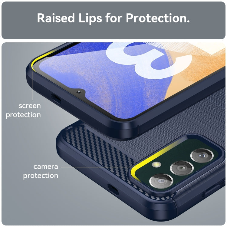 CARBON Zadný obal pre Samsung Galaxy M13 - modrý