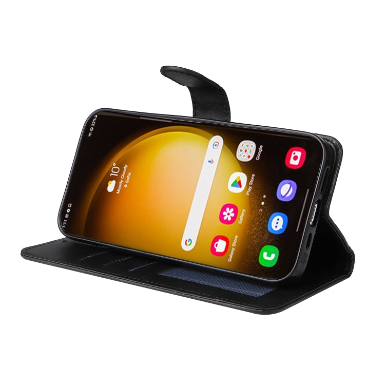 SOLID Knižkové puzdro pre Samsung Galaxy S24 Ultra 5G - čierne