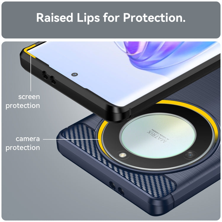 CARBON Zadný obal pre Honor Magic 5 Lite 5G - modrý