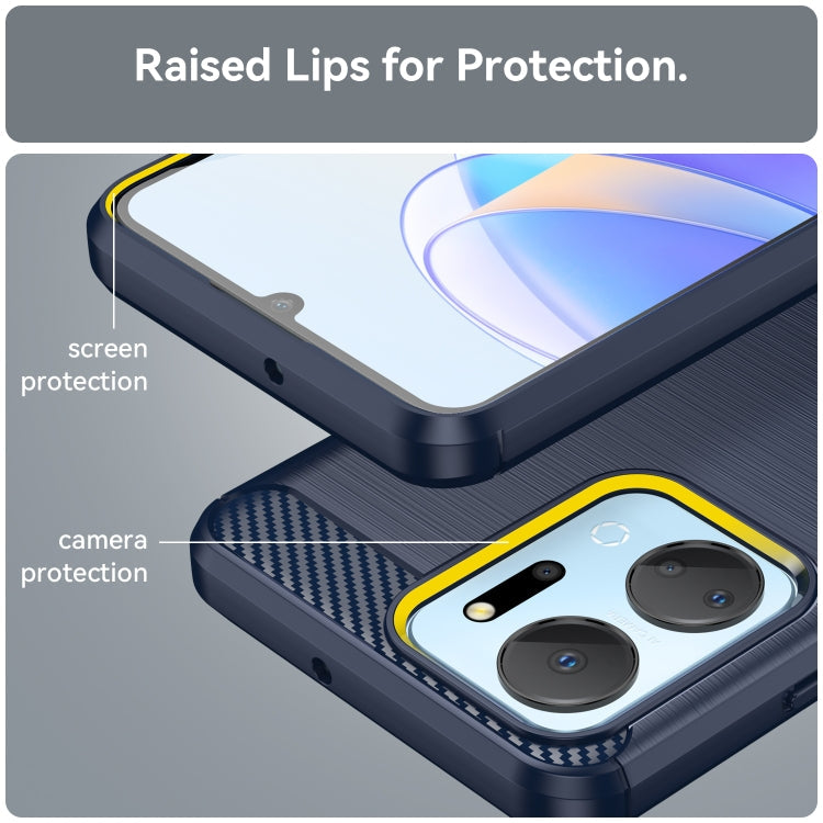 CARBON Zadný obal pre Honor X7a - modrý