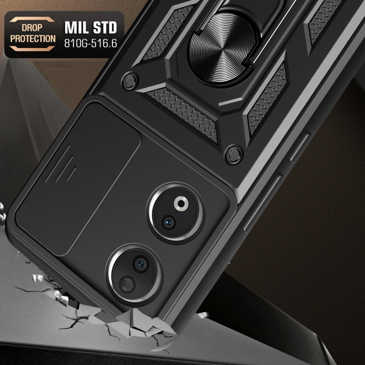 SLIDING ARMOR Tvrdený kryt pre Honor 90 5G - zlatý