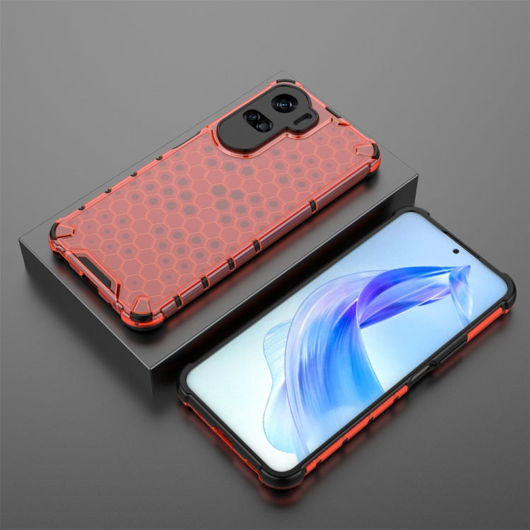 HONEYCOMB Tvrdený kryt pre Honor 90 Lite 5G - červený
