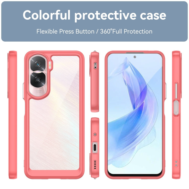 ACRYLIC Zadný kryt pre Honor 90 Lite 5G - červený