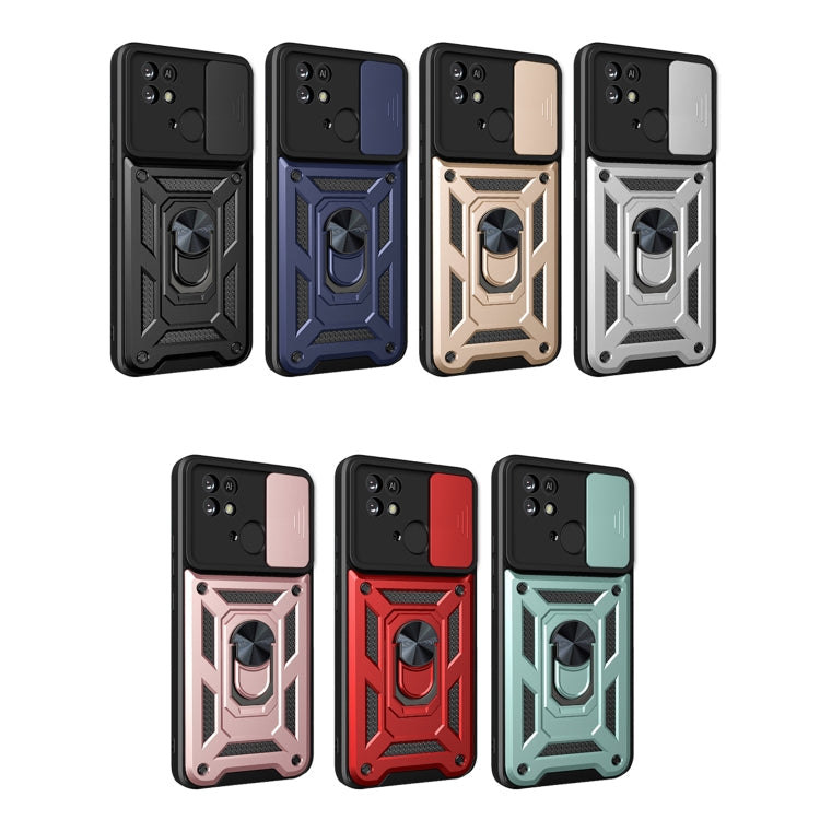 SLIDING ARMOR Tvrdený kryt pre Xiaomi Redmi 10C - sivý