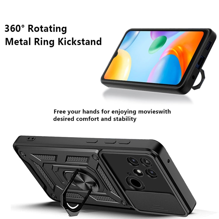 SLIDING ARMOR Tvrdený kryt pre Xiaomi Redmi 10C - sivý
