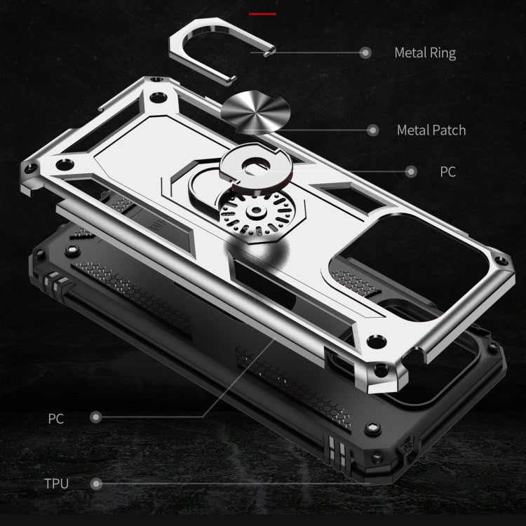 RING ARMOR Tvrdený kryt pre Xiaomi Redmi 10C - sivý