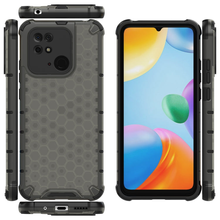 HONEYCOMB Tvrdený kryt pre Xiaomi Redmi 10C - čierny