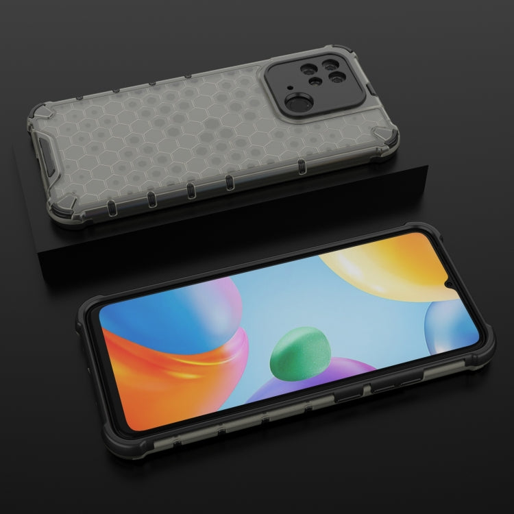 HONEYCOMB Tvrdený kryt pre Xiaomi Redmi 10C - čierny