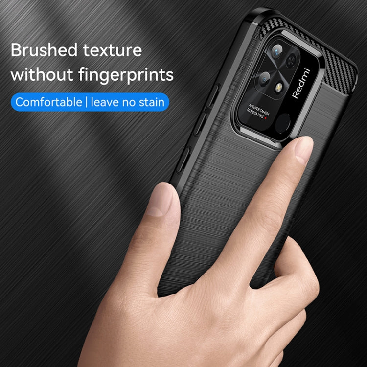 CARBON Zadný obal pre Xiaomi Redmi 10C - čierny