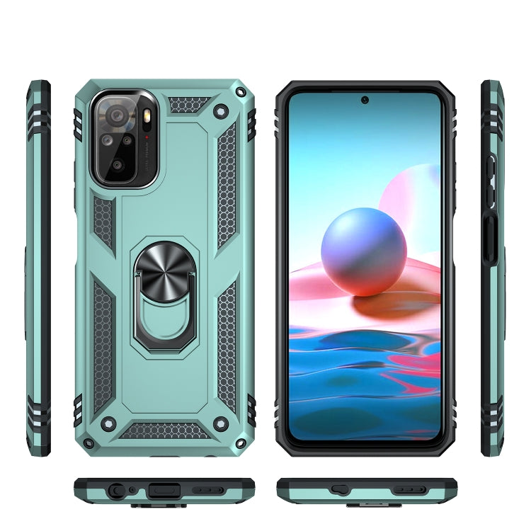 RING ARMOR Tvrdený kryt pre Xiaomi Redmi Note 10 / Note 10s - zelený