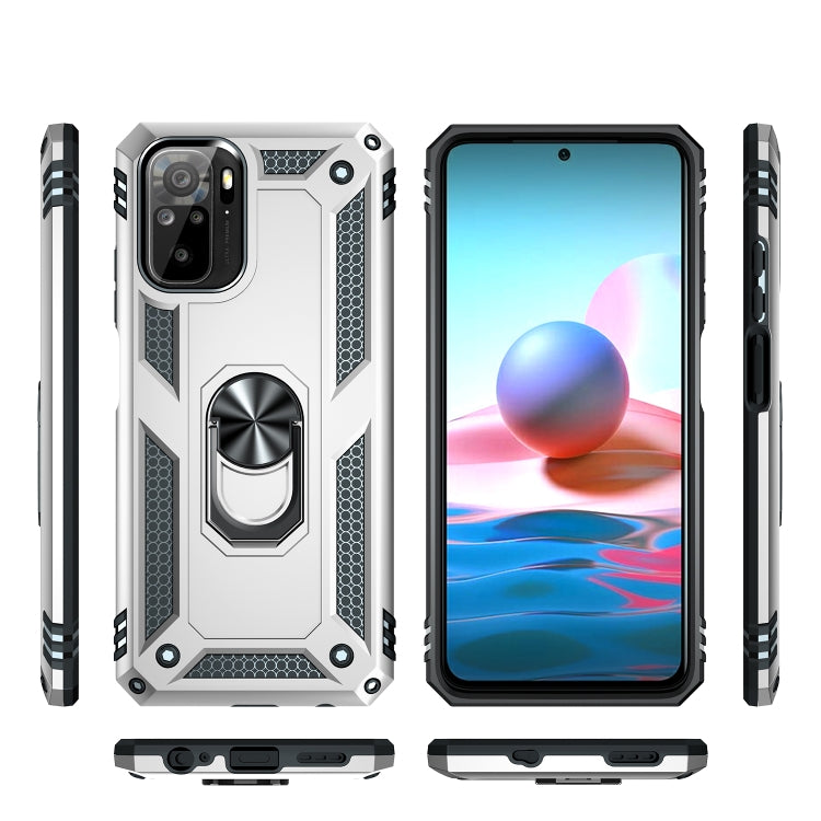 RING ARMOR Tvrdený kryt pre Xiaomi Redmi Note 10 / Note 10s - sivý