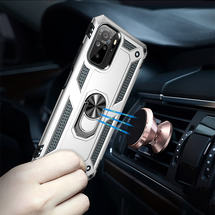 RING ARMOR Tvrdený kryt pre Xiaomi Redmi Note 10 / Note 10s - sivý