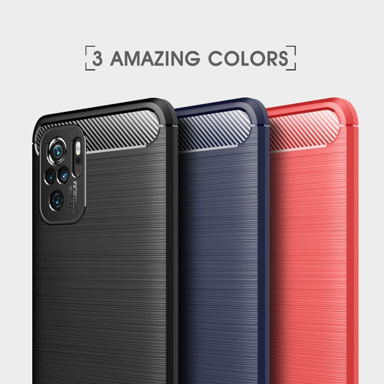 CARBON Zadný obal pre Xiaomi Redmi Note 10 / Note 10S - modrý