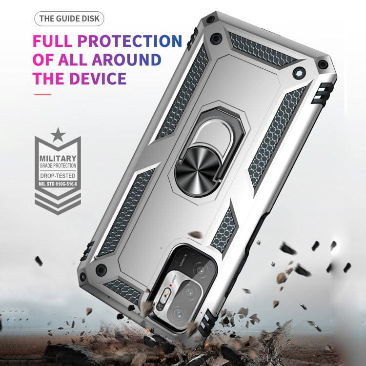 RING ARMOR Tvrdený kryt pre Xiaomi Redmi Note 10 5G - sivý