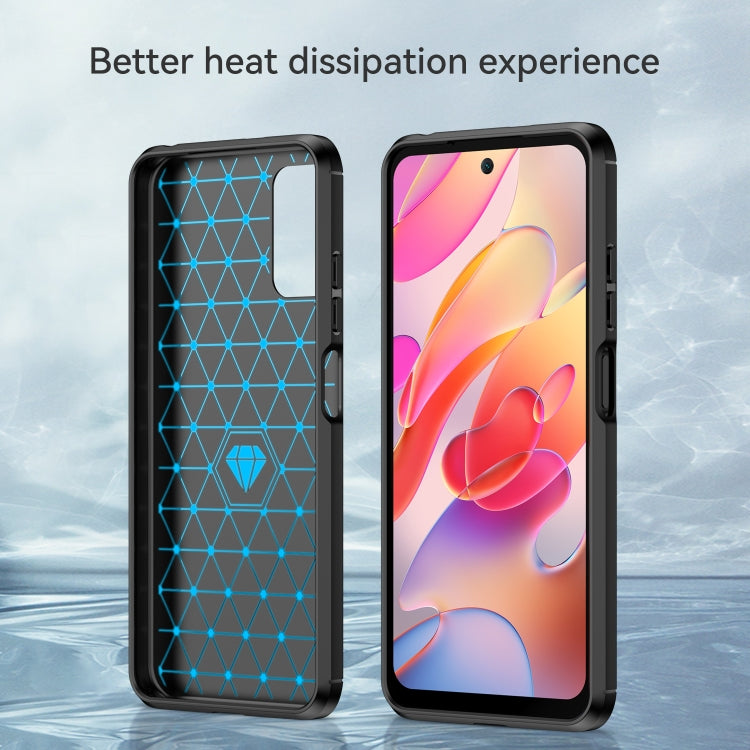 CARBON Zadný obal pre Xiaomi Redmi Note 10 5G - čierny