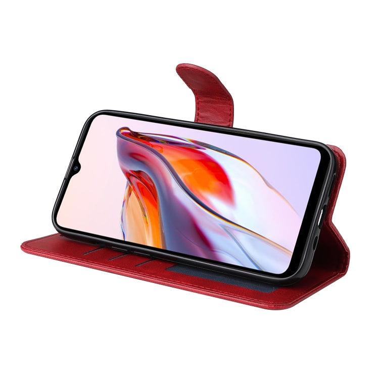 CALF Knižkové puzdro pre Xiaomi Redmi 12C - červené