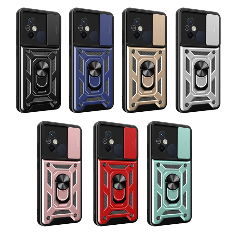 SLIDING ARMOR Tvrdený kryt pre Xiaomi Redmi 12C - modrý
