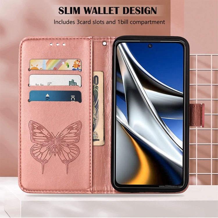 BUTTERFLY Knižkové puzdro pre Xiaomi Redmi Note 11 / Note 11S - ružové
