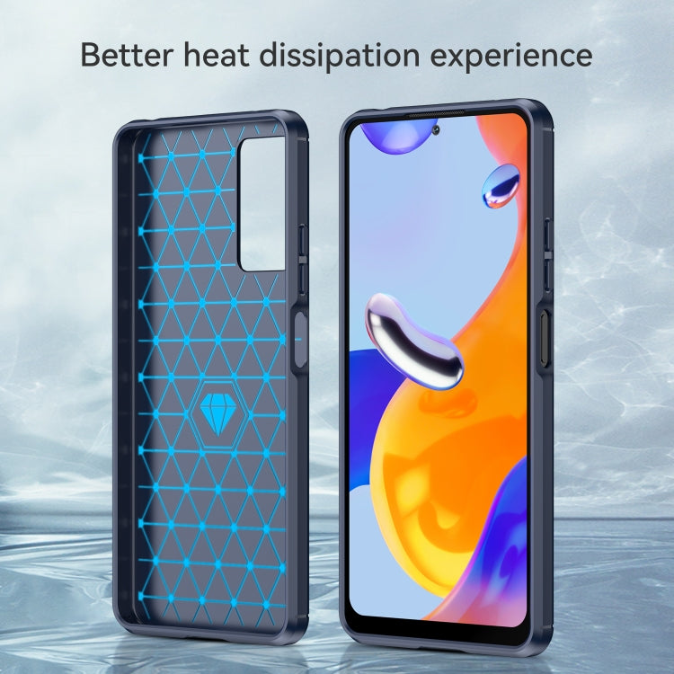 CARBON Zadný obal pre Xiaomi Redmi Note 11 Pro 5G / Note 11 Pro - modrý