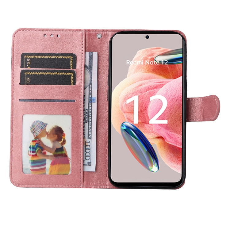 CALF Knižkové puzdro pre Xiaomi Redmi Note 12 4G - ružové