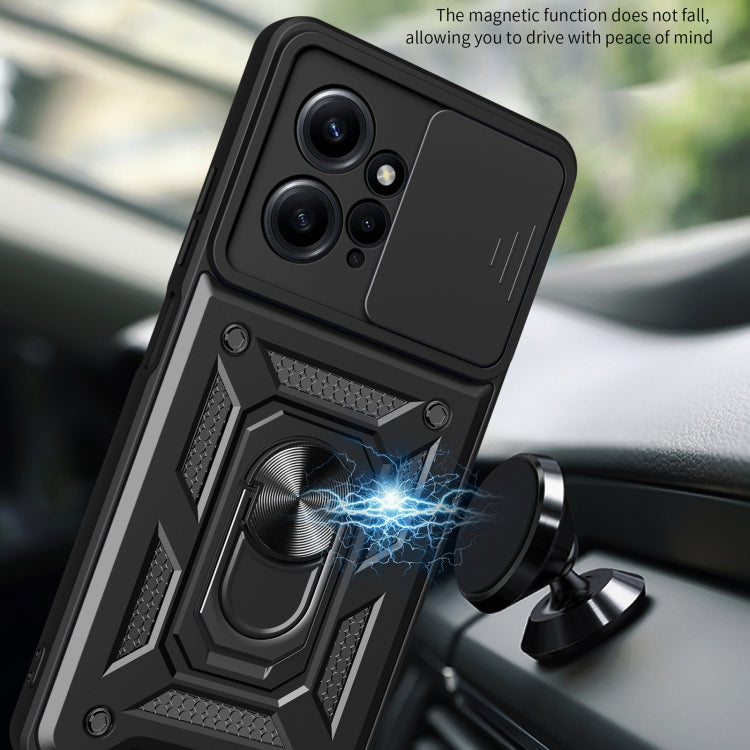 SLIDING ARMOR Tvrdený kryt pre Xiaomi Redmi Note 12 4G - sivý