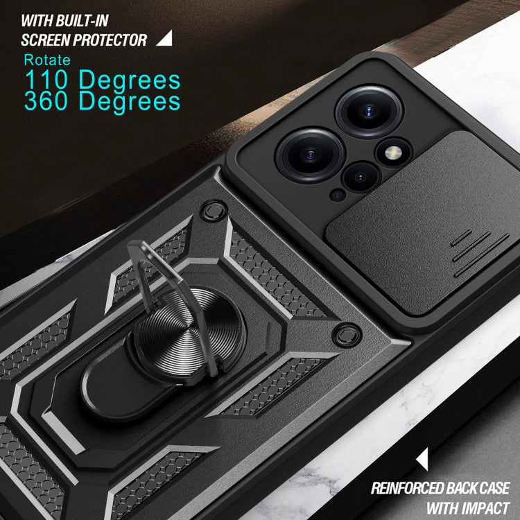 SLIDING ARMOR Tvrdený kryt pre Xiaomi Redmi Note 12 4G - sivý