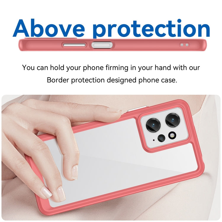 ACRYLIC Zadný kryt pre Xiaomi Redmi Note 12 4G - červený
