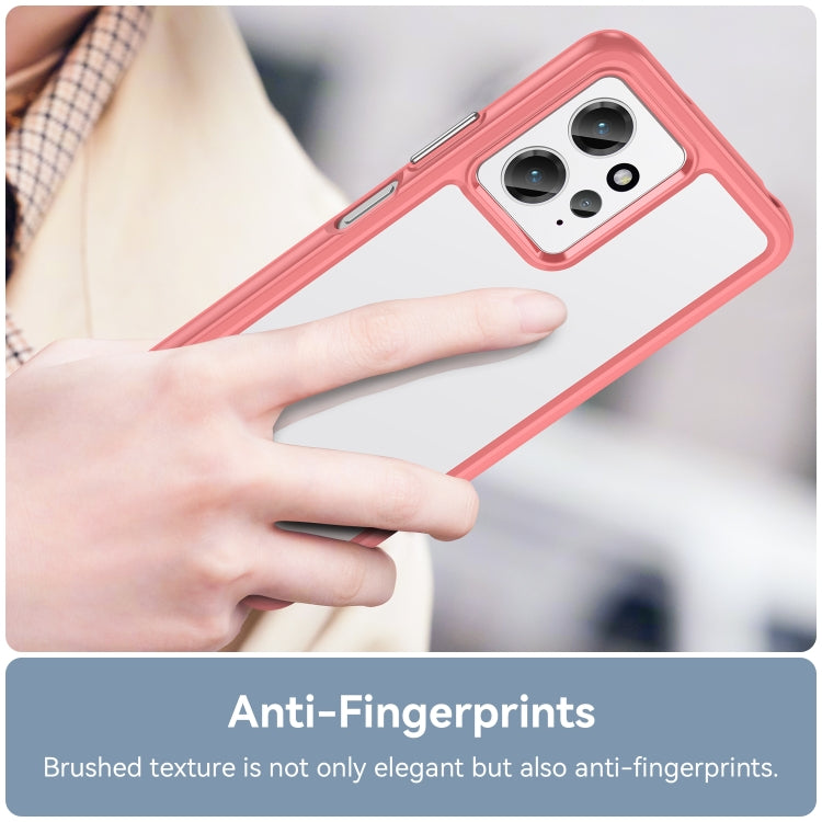 ACRYLIC Zadný kryt pre Xiaomi Redmi Note 12 4G - červený