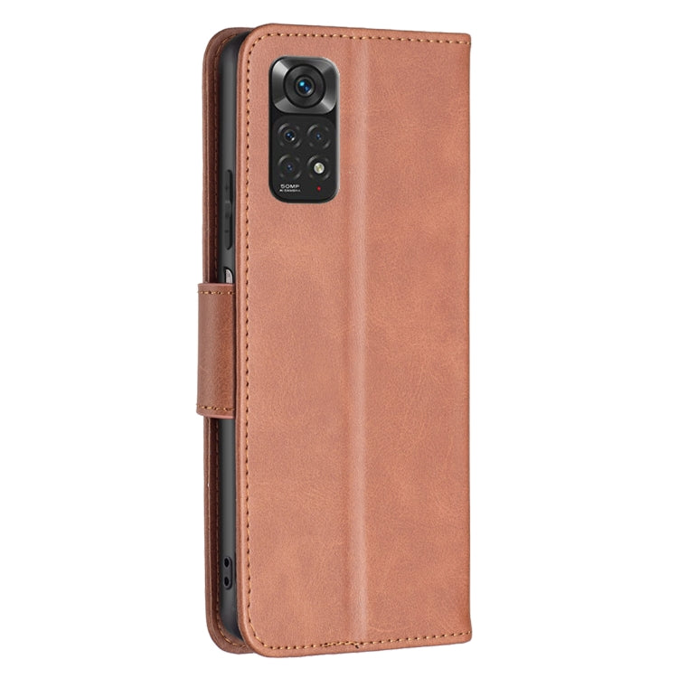 LAMBSKIN Knižkové puzdro pre Xiaomi Redmi Note 12S - hnedé