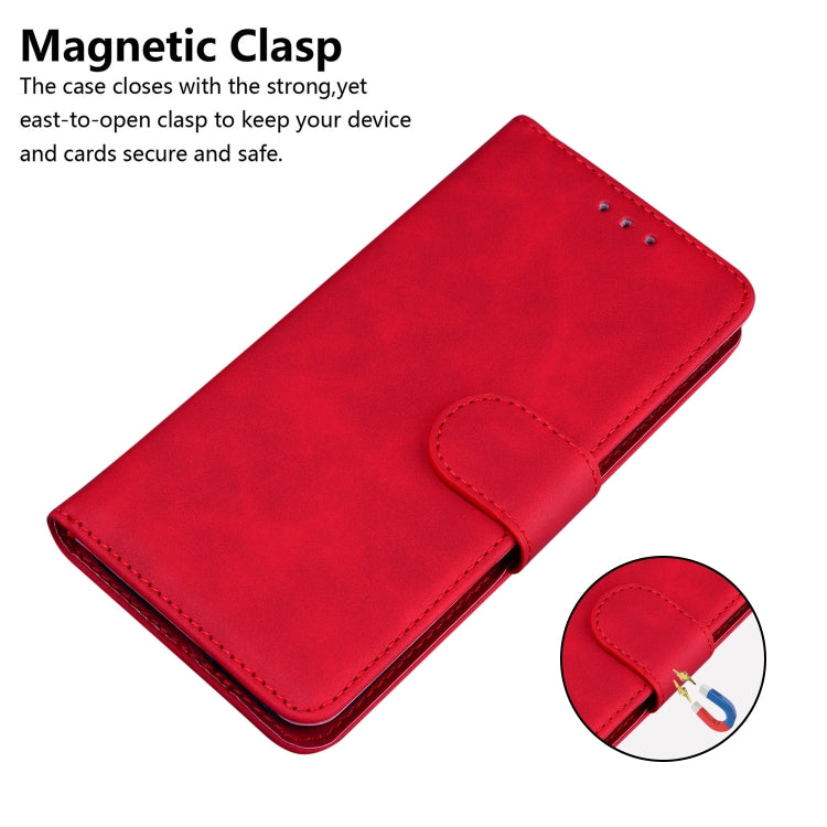 SOLID Knižkové puzdro pre Xiaomi Redmi Note 12 5G - červené