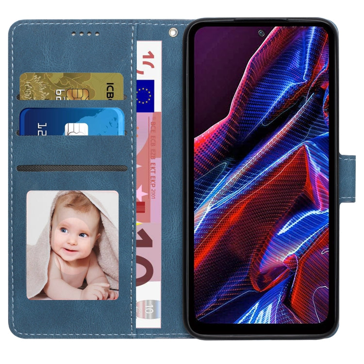 CALF Knižkové puzdro pre Xiaomi Redmi Note 12 Pro+ 5G - modré